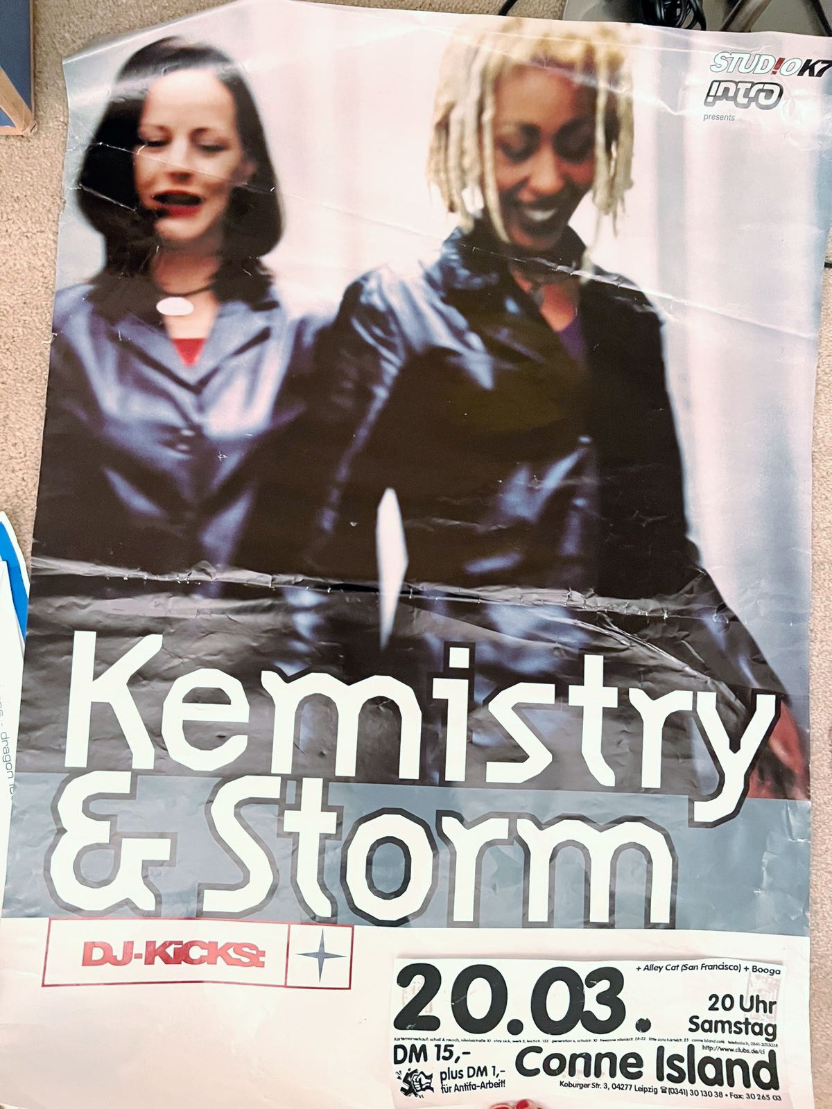 Kemistry & Storm tour 1999 poster / Photo: Alley Cat